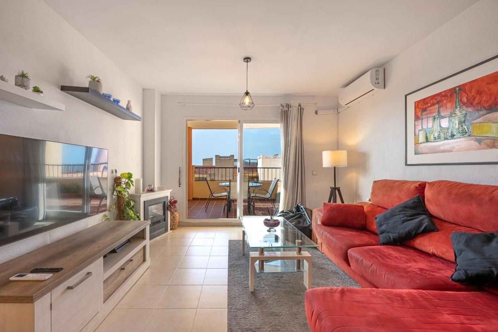 Apartamento Acogedor Con Vista Al Mar Malaga Luaran gambar